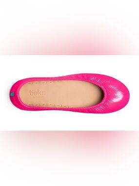 Tieks Patent Ballet Flat in Hot Pink